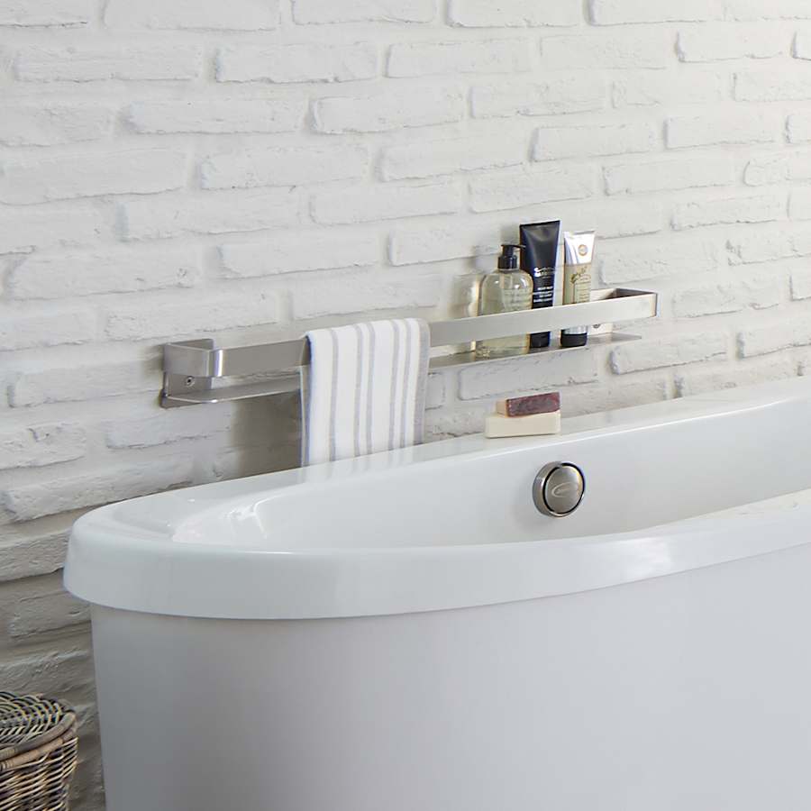 30_inch_shower_shelf_brushed_nickel_above_tub