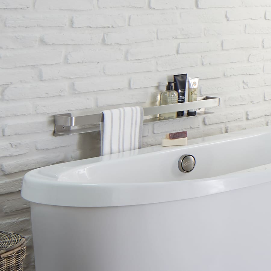 30_inch_shower_shelf_brushed_nickel_above_tub 30_inch_shower_shelf_brushed_nickel_above_tub