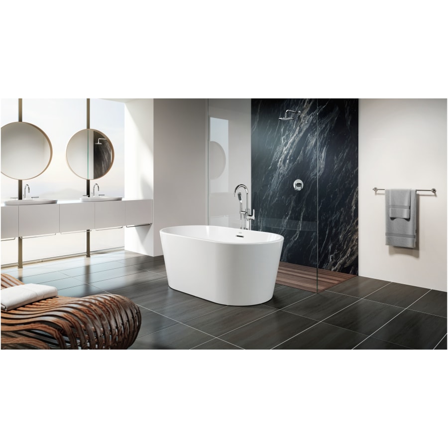 Jacuzzi MZ65C59 Celeste 59 Inch Soaking Bathtub for Freestanding