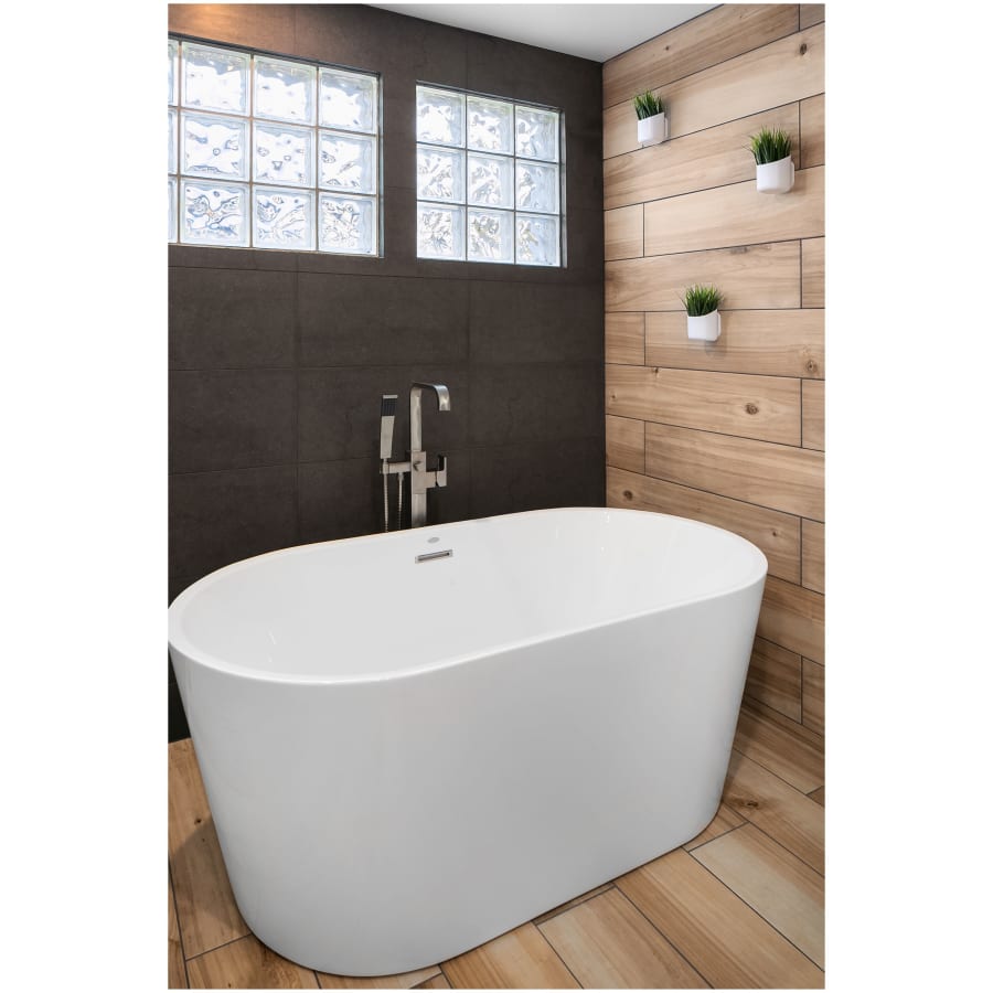 Jacuzzi MZ65C59 Celeste 59 Inch Soaking Bathtub for Freestanding