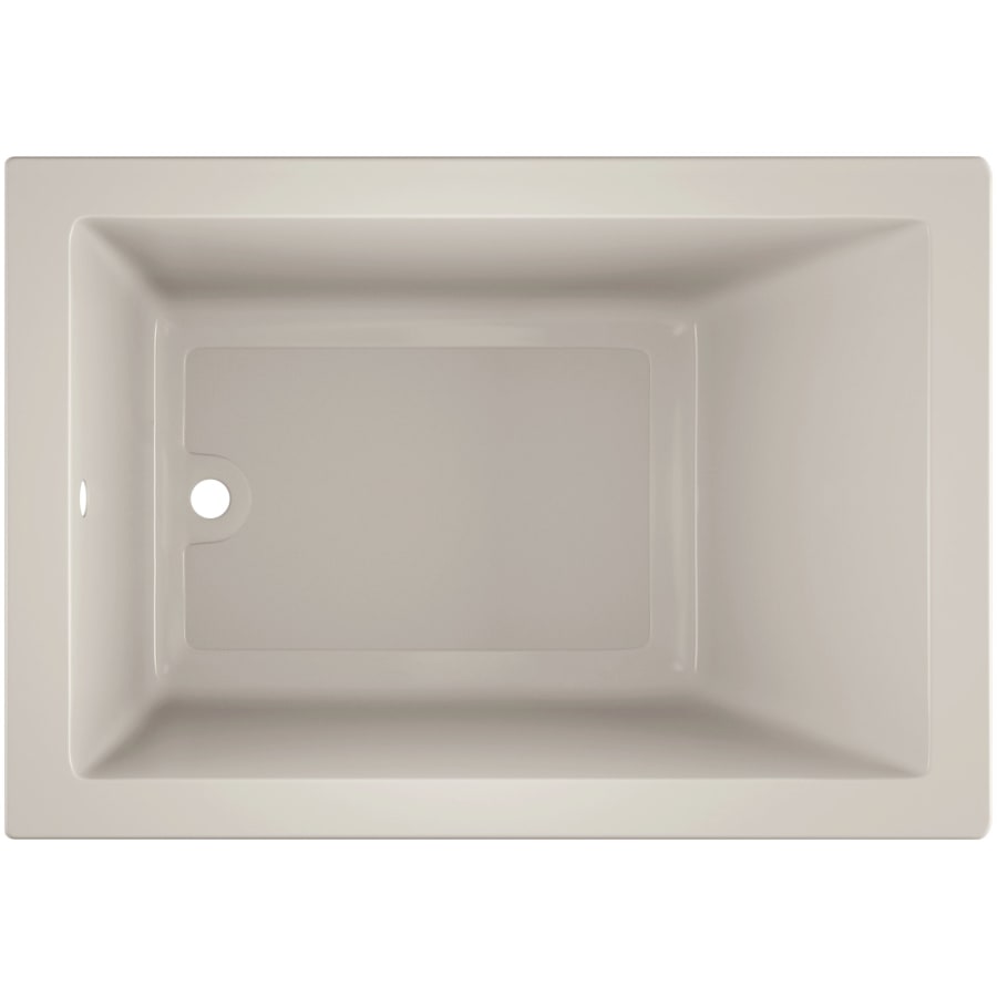 SOLNA 60 in. x 42 in. Acrylic Rectangular Drop-in Reversible Whirlpool Bathtub in White