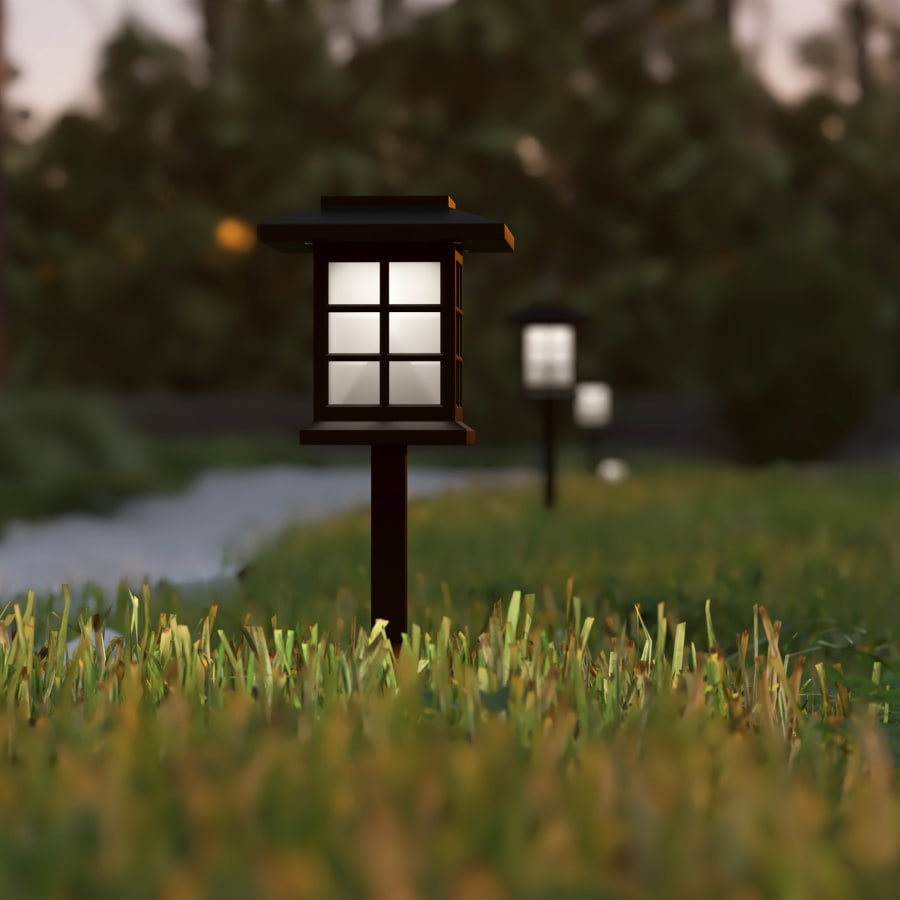 James Allan FFLA39832BK Lantern Style Set of (8) LED Solar James Allan FFLA39832BK Lantern Style Set of (8) LED Solar