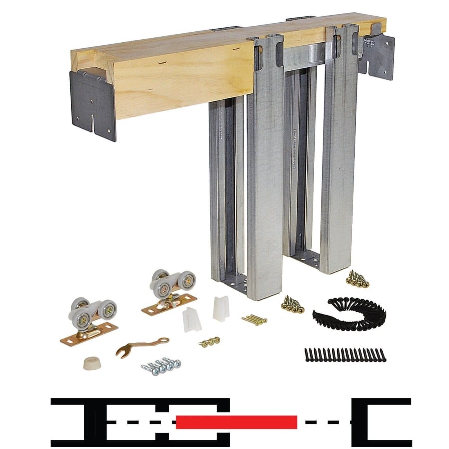 Johnson Hardware 30" x 84" 1500HD Heavy-Duty Pocket Door Frame Kit N/A