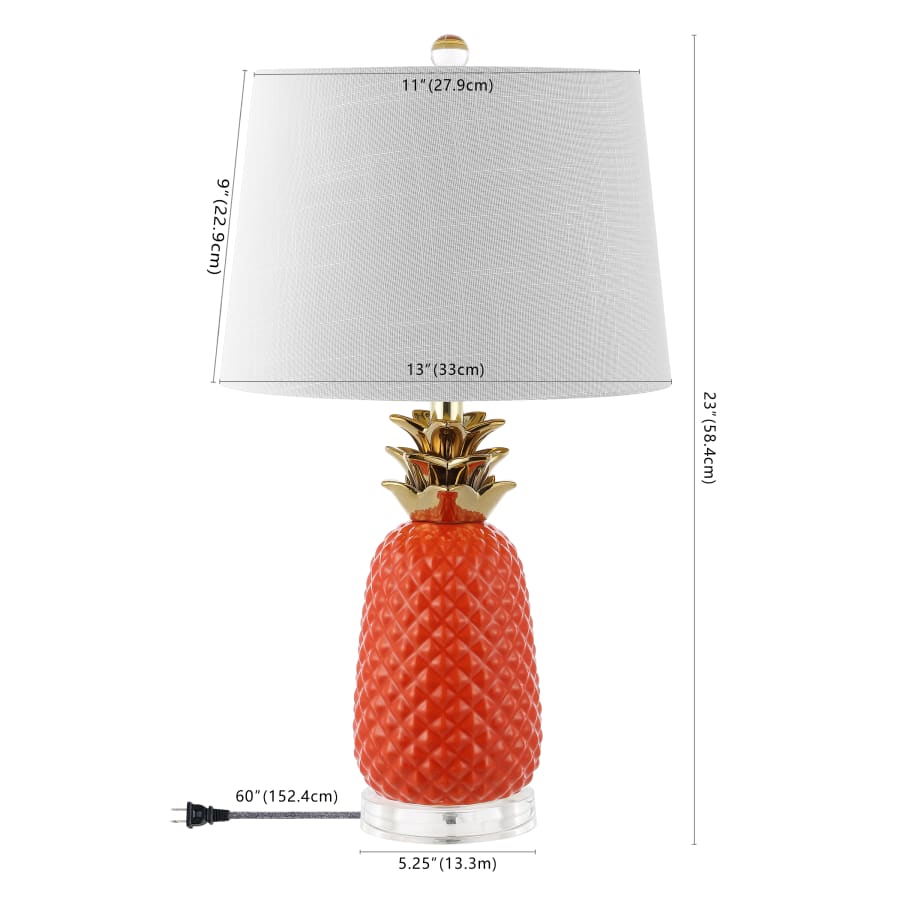 Pineapple lamp base outlet