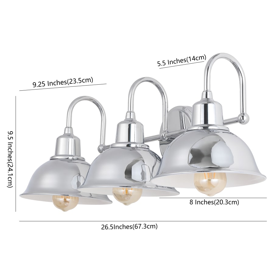 JONATHAN Y Lighting JYL7483A Frisco 3 Light 27 JONATHAN Y Lighting JYL7483A Frisco 3 Light 27