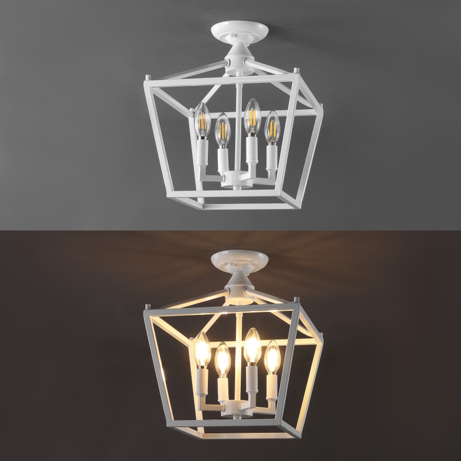 JONATHAN Y Lighting JYL7610D Plains Mini Lantern 4 Light 12
