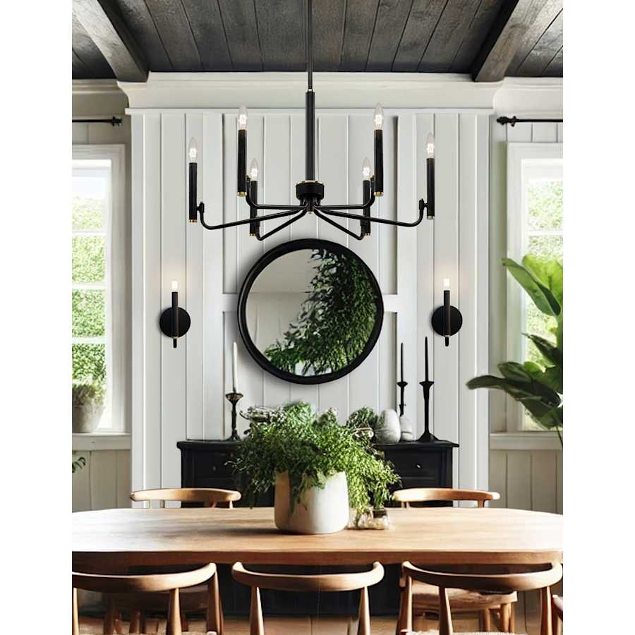 Justice Design Group NSH-8183-MBBR Bedford 6 Light 24