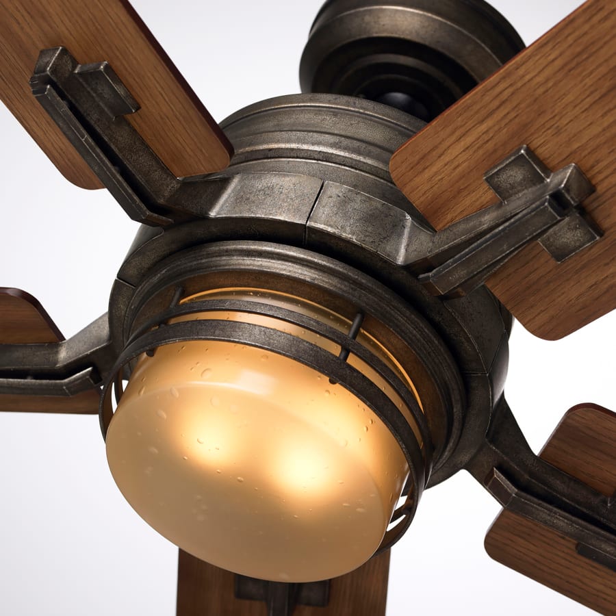 Edison Bulb Compatible Light Kathy Ireland Home Rye LED Ceiling Fan ...