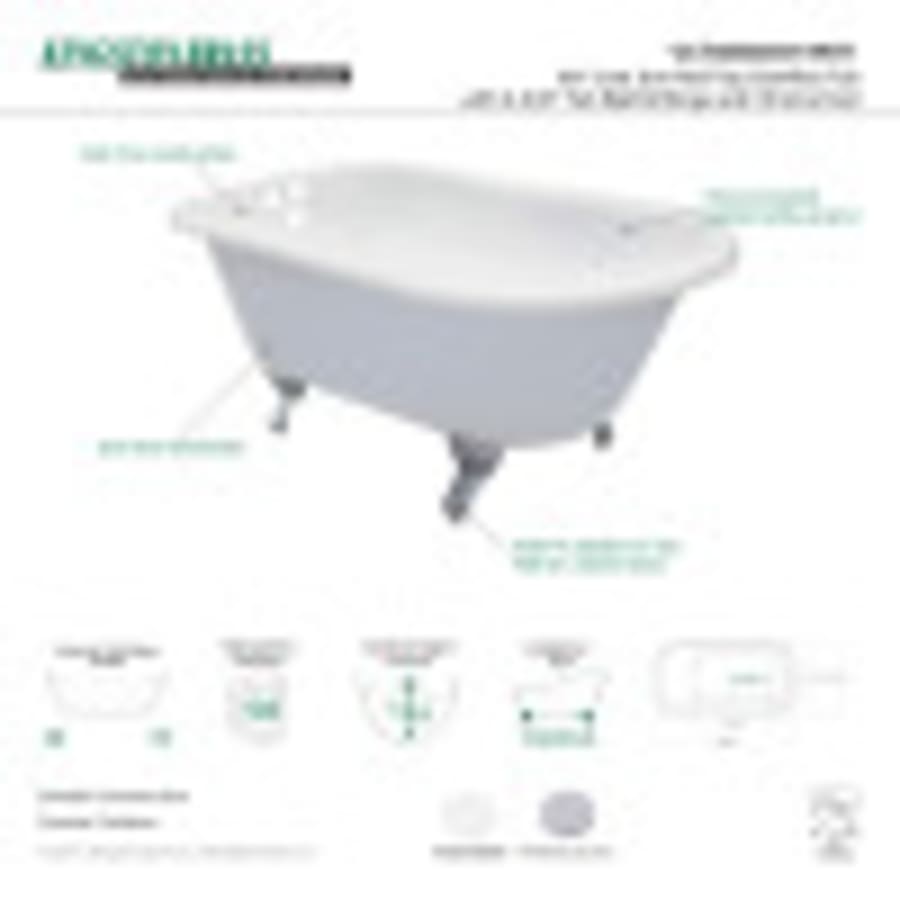 Kingston Brass VCT3D603019NT8 Aqua Eden 60