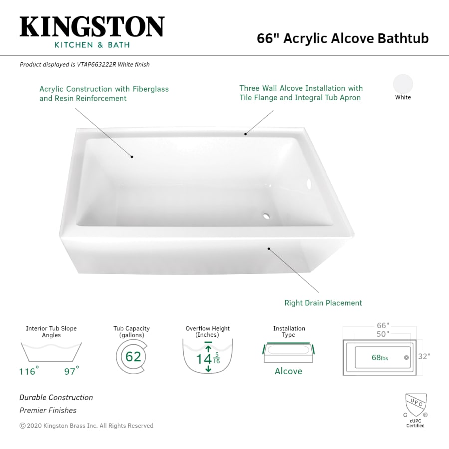 kingston-brass-vtap663222r-alternate-image-1058 kingston-brass-vtap663222r-alternate-image-1058