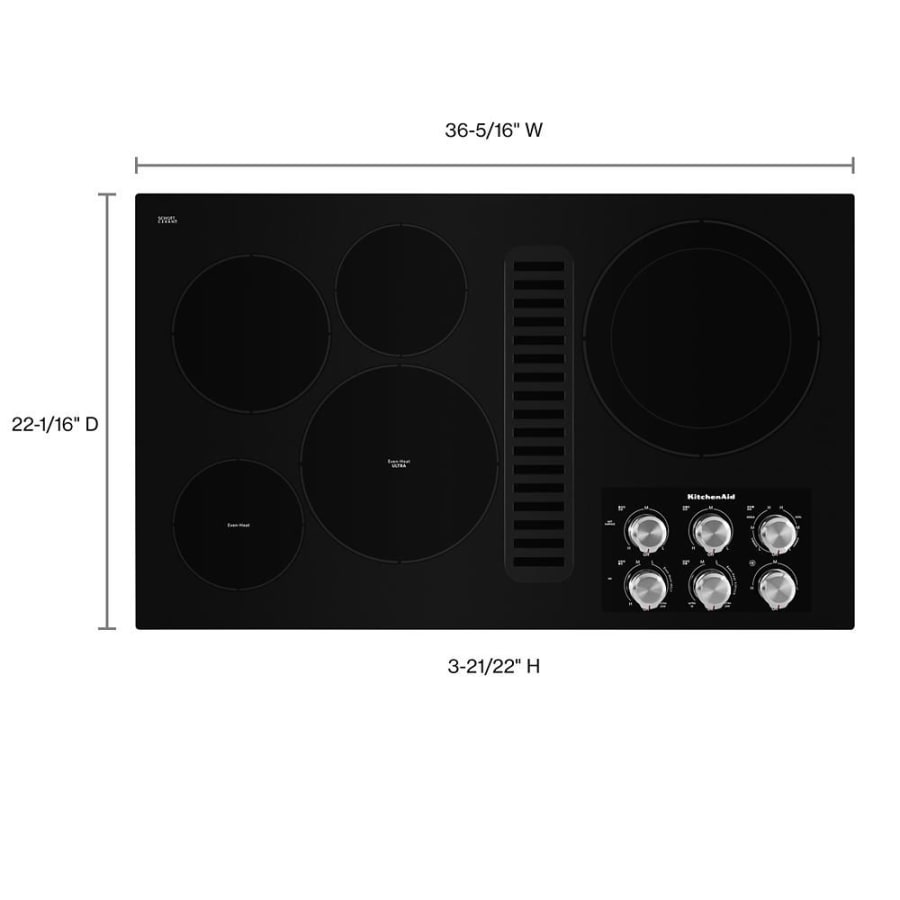 5 burner electric cooktop with downdraft store
