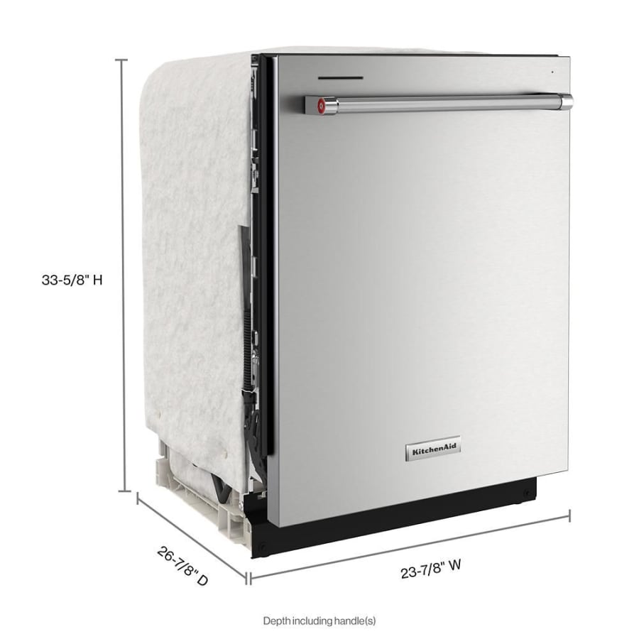 KitchenAid 24 Stainless Steel with PrintShield Built in Dishwasher