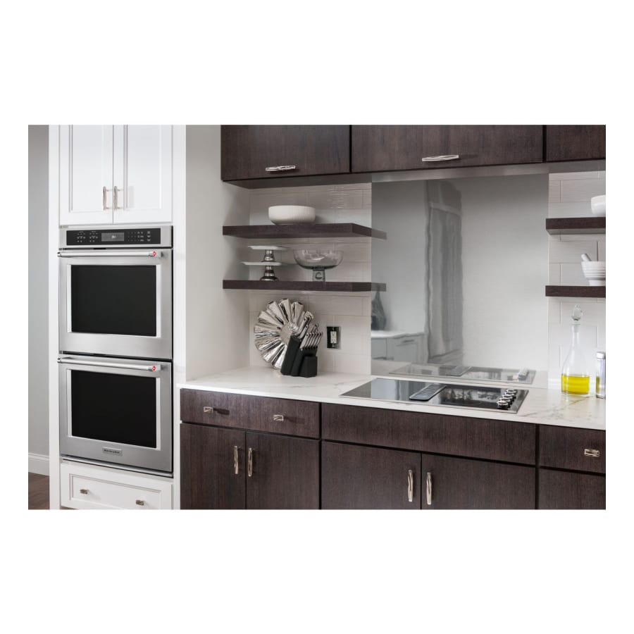 Kitchenaid double wall oven white top
