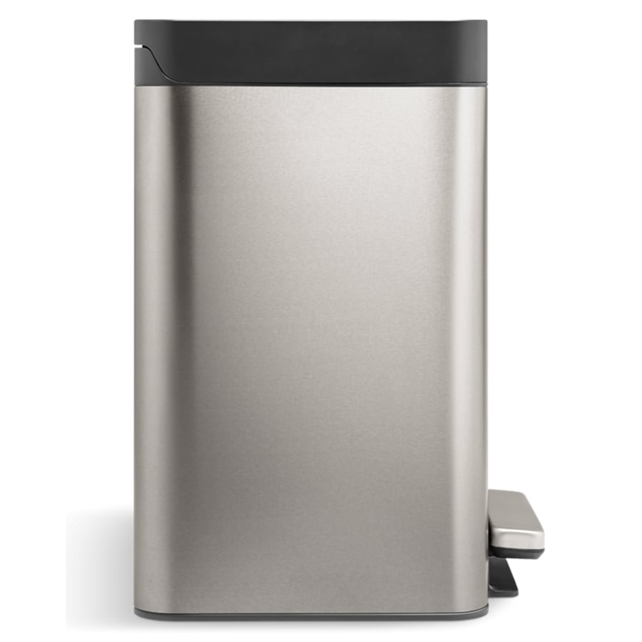 8-gallon stainless steel step trash can - Thumbnail 3