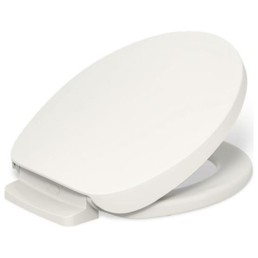 Kohler PureWarmth Round Closed-Front Heated Toilet Seat with Soft Close Lid, Quick Release, and Night Light Biscuit