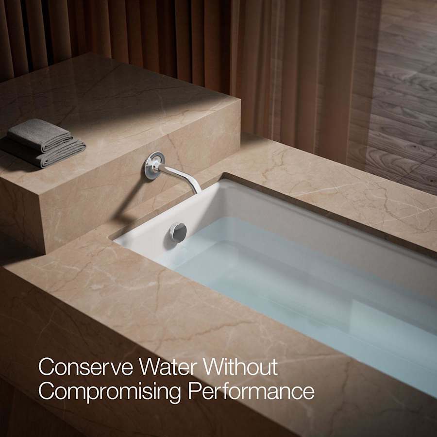 KOHLER Parallel Wall Mount Diverter Bathtub Spout In Vibrant Brushed Nickel 23510 Bn