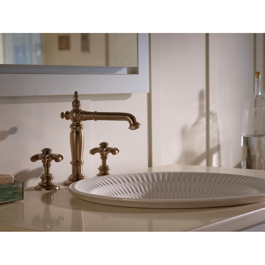 Kohler K-2773 Inia Glas-Waschbecken – Drop-in, Transparent Mit Gerippter Textur, 2773-TG8
