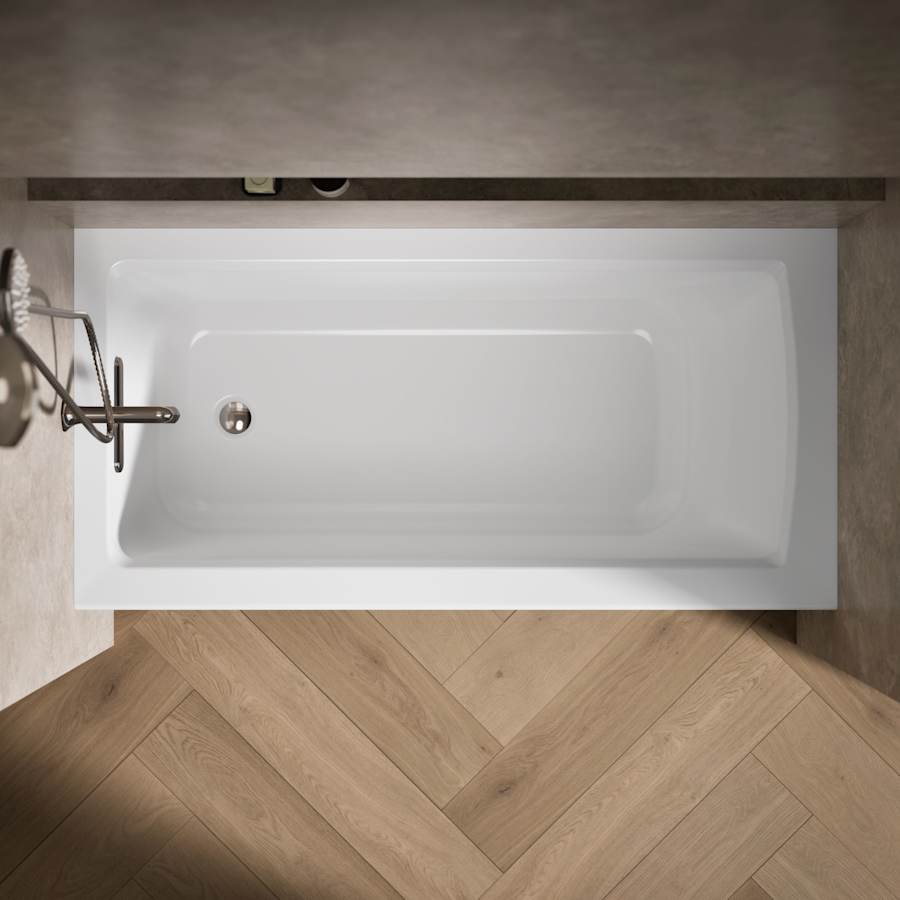 Kohler K-1946-LA-0 Archer Three Wall Alcove Soaking Tub with Left