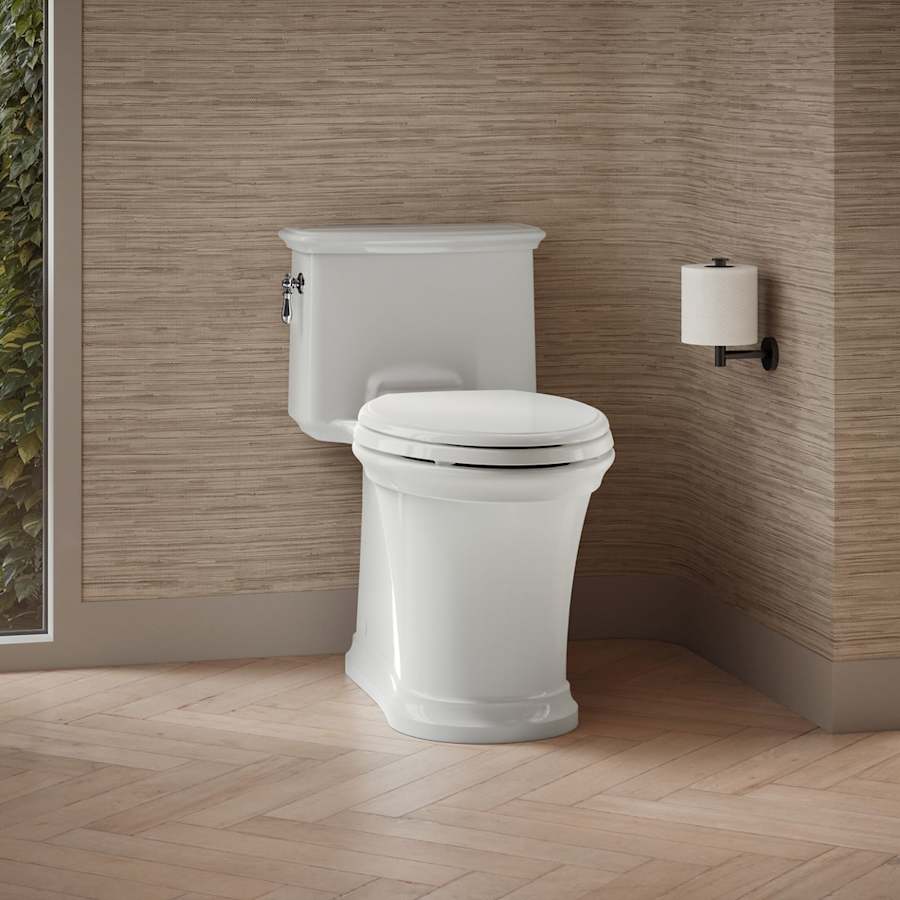 Kohler K-22695-0 Harken 1.28 GPF One Piece Elongated Toilet with