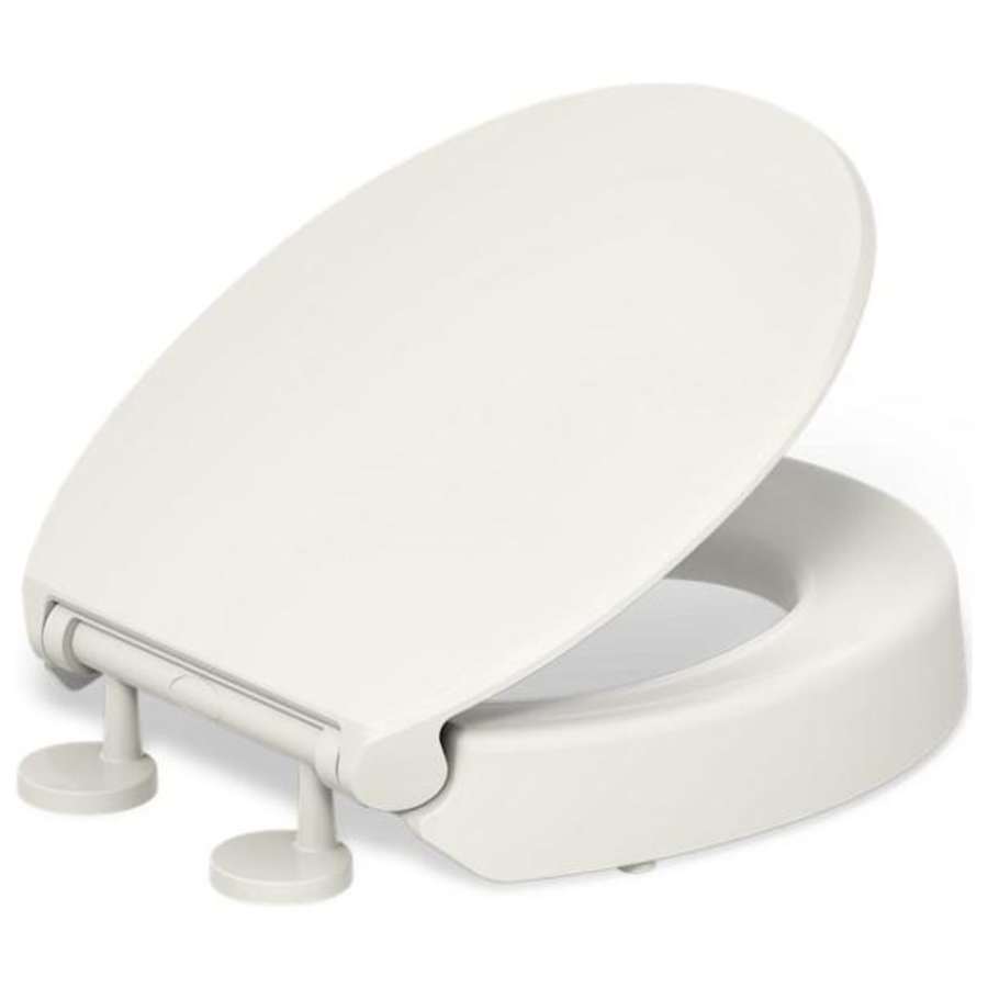 Kohler Hyten Round Closed-Front Toilet Seat with Soft Close Biscuit