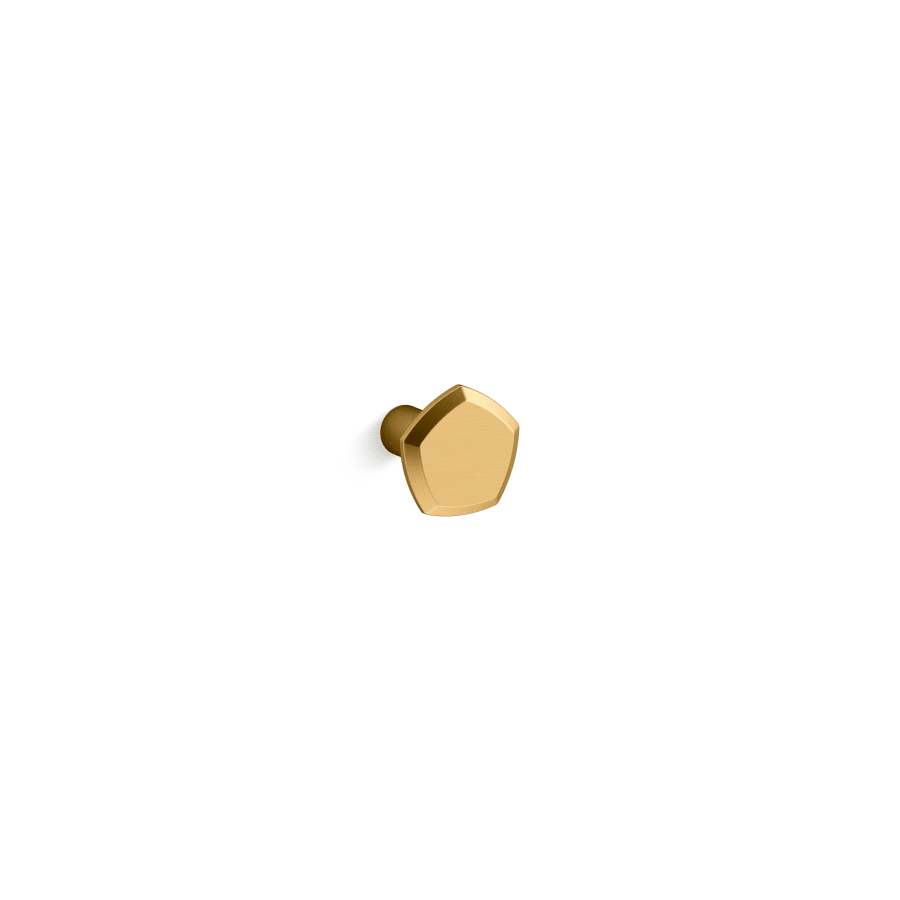 KOHLER Occasion 1.625 in. Vibrant Brushed Moderne Brass Cabinet Knob
