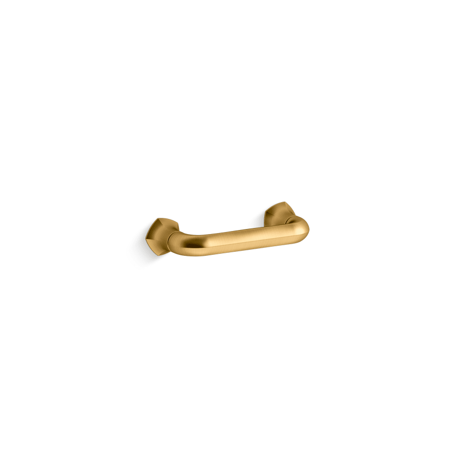 KOHLER Occasion 3 in. (76 mm) Center-to-Center Cabinet Pull in Vibrant Brushed Moderne Brass