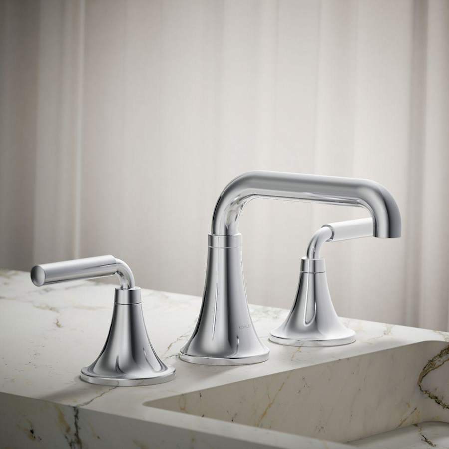 Kohler K-27416-4-BL Tone 1.2 GPM Widespread Bathroom Faucet