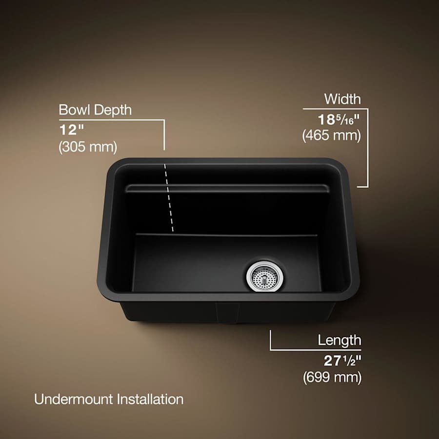 ⭐︎kyo⭐︎ Cairn Undermount Utility Sink | K-27787 | KOHLER