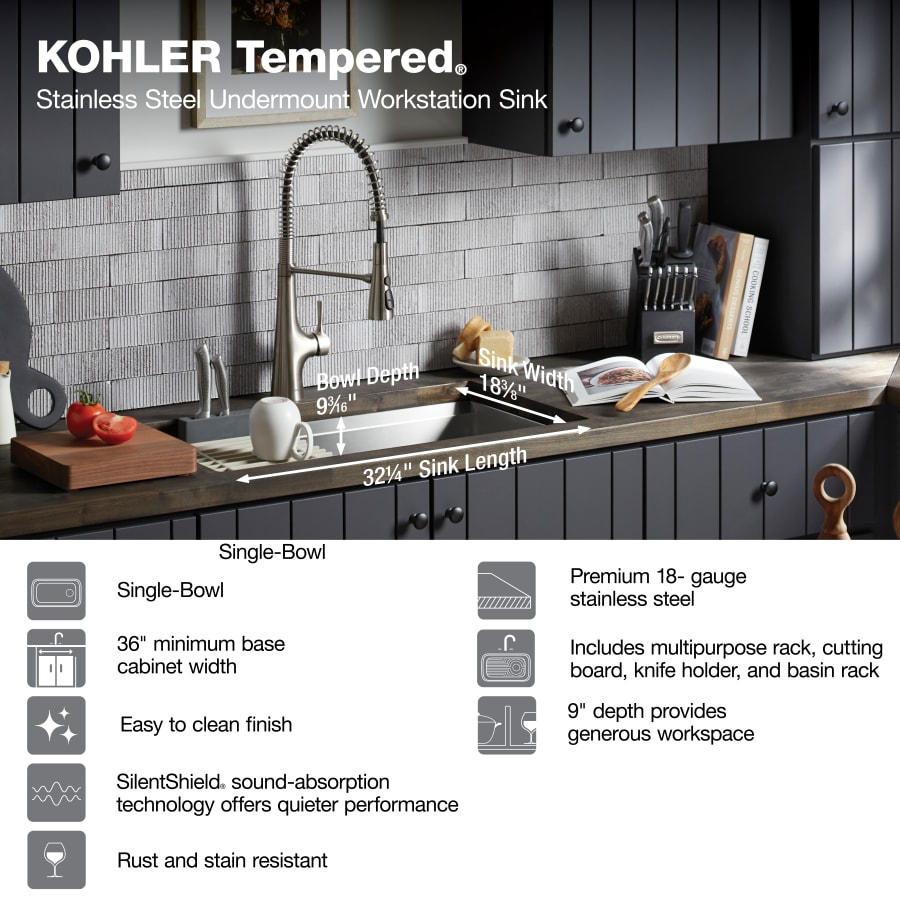 Kohler kitchen sink rack deals