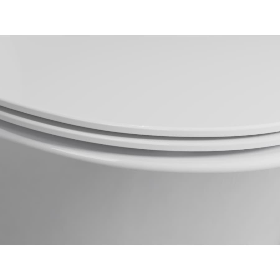 KOHLER Carbyne Quiet-Close Elongated Front Toilet Seat in White