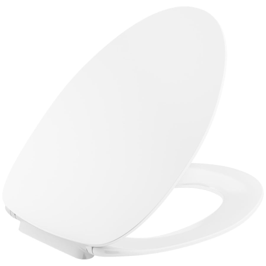 KOHLER Papyrus Quiet-Close Elongated Front Toilet Seat in White