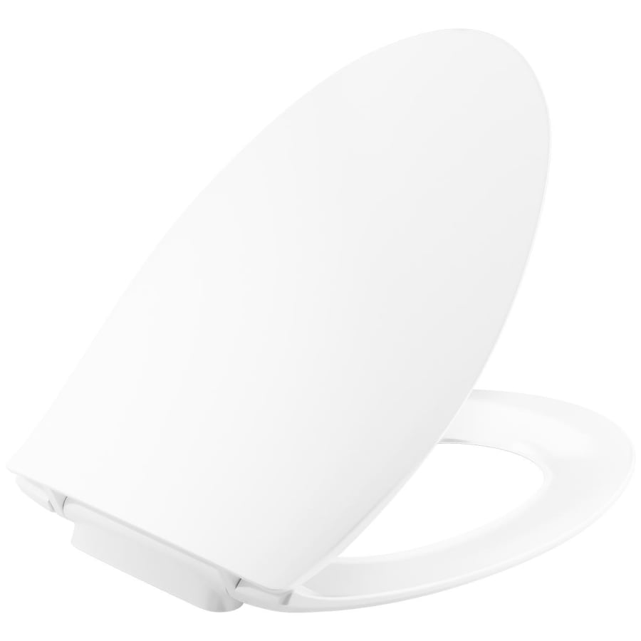 KOHLER Lithe Quiet-Close Elongated Front Toilet Seat in White