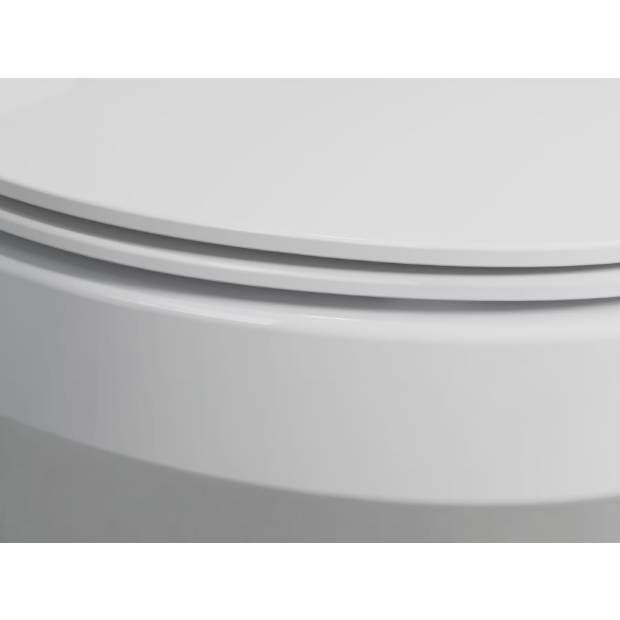 KOHLER Lithe Quiet-Close Elongated Front Toilet Seat in White