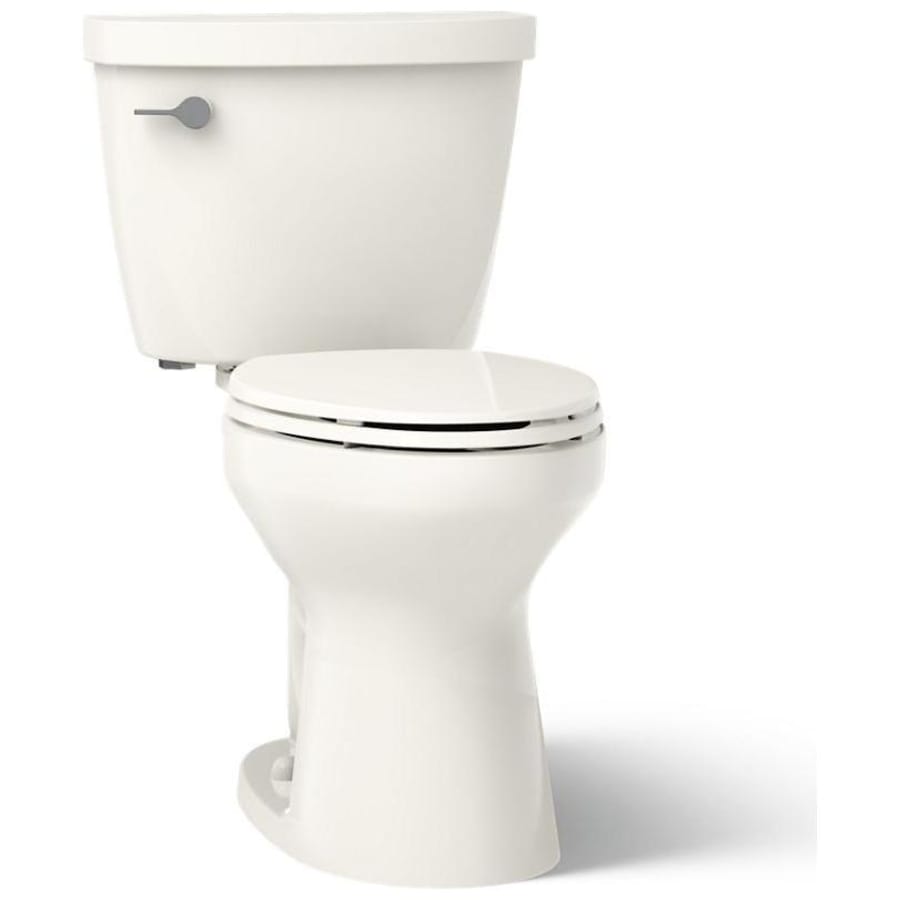 Kohler Cimarron 1.6 GPF Two Piece Elongated Chair Height Toilet with Left Hand Lever - Less Seat Biscuit