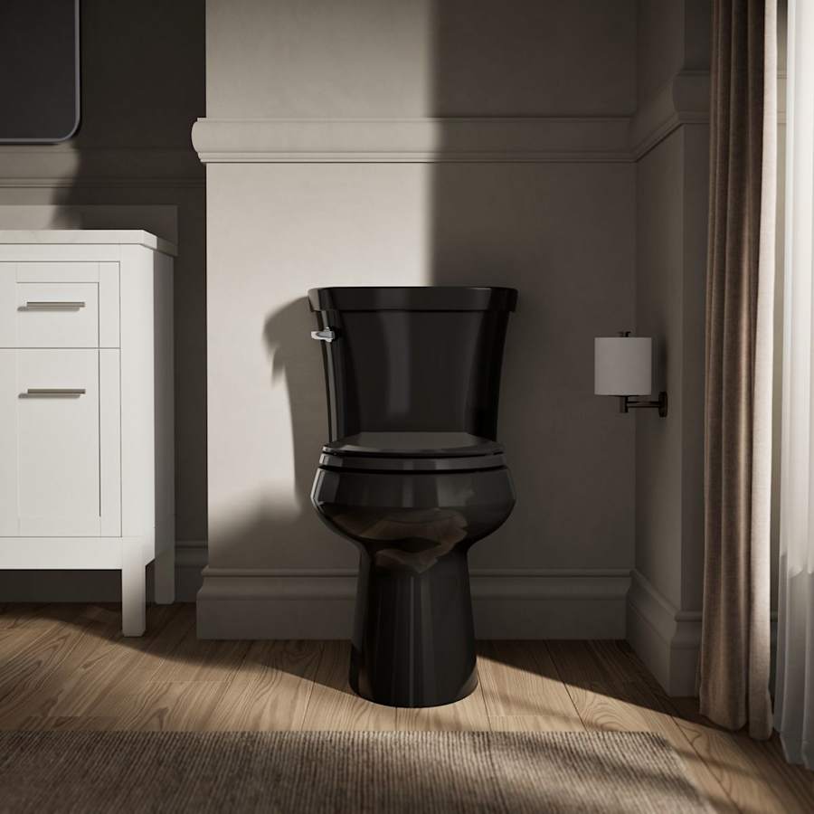 Kohler K-5481-96 Highline Two-Piece Round-Front 1.28 gpf Toilet