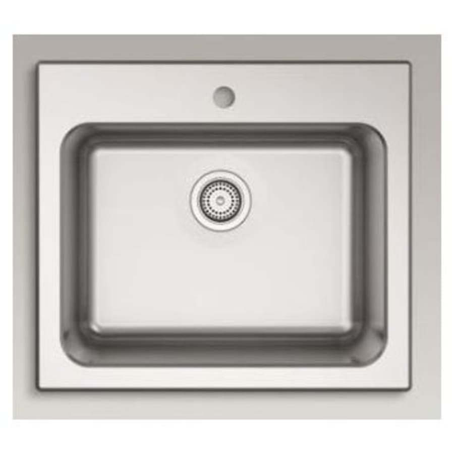 KOHLER Ballad 25 in. Drop-in Stainless Steel Utility Sink