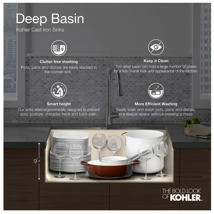 Kohler K 5846 4 96 Brookfield 33 Double Basin Top Mount Build