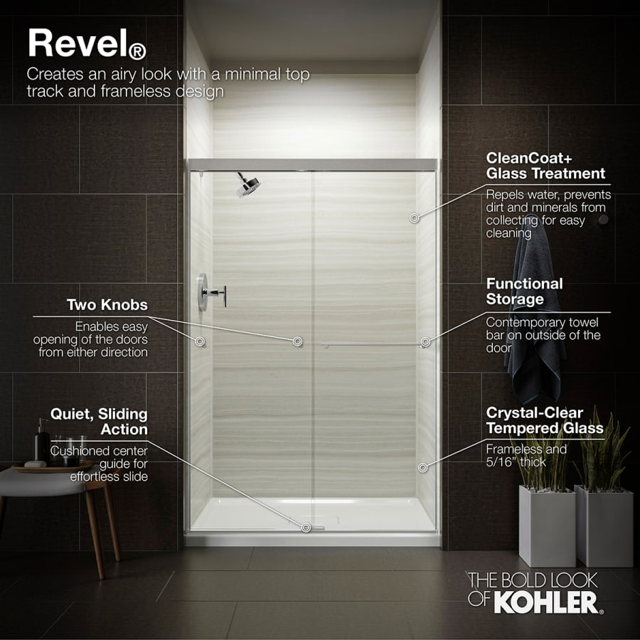 Kohler K 707201 L BNK Revel 70 High x 59 5 8 Wide Build