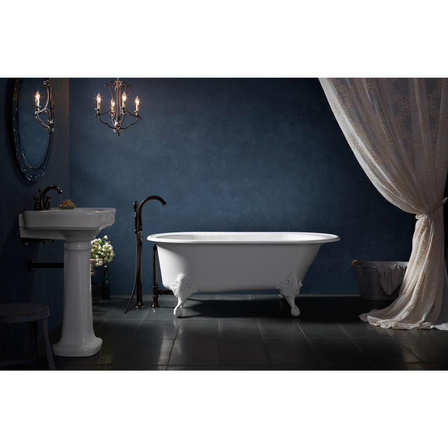 Kohler cast iron clawfoot tub cheap