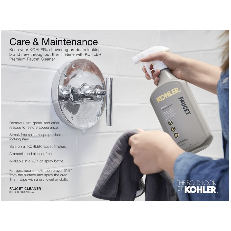 Kohler K-72773 Artifacts Showerhead With Katalyst Spray - 2.5 GPM, Polished Chrome, Single-Function - View #8