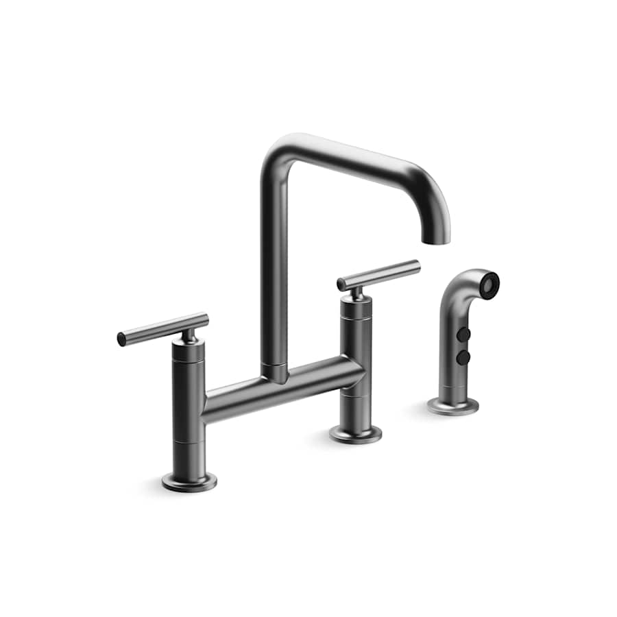 【kkpp】 Kohler K-7548-4-2MB Purist 1.5 GPM Widespread Bridge Kitchen