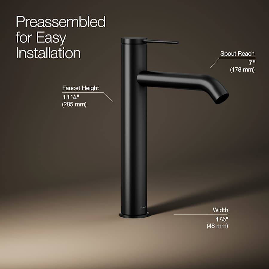 ふわら Kohler K-77959-4A-AF Components 1.2 GPM Vessel Single Hole