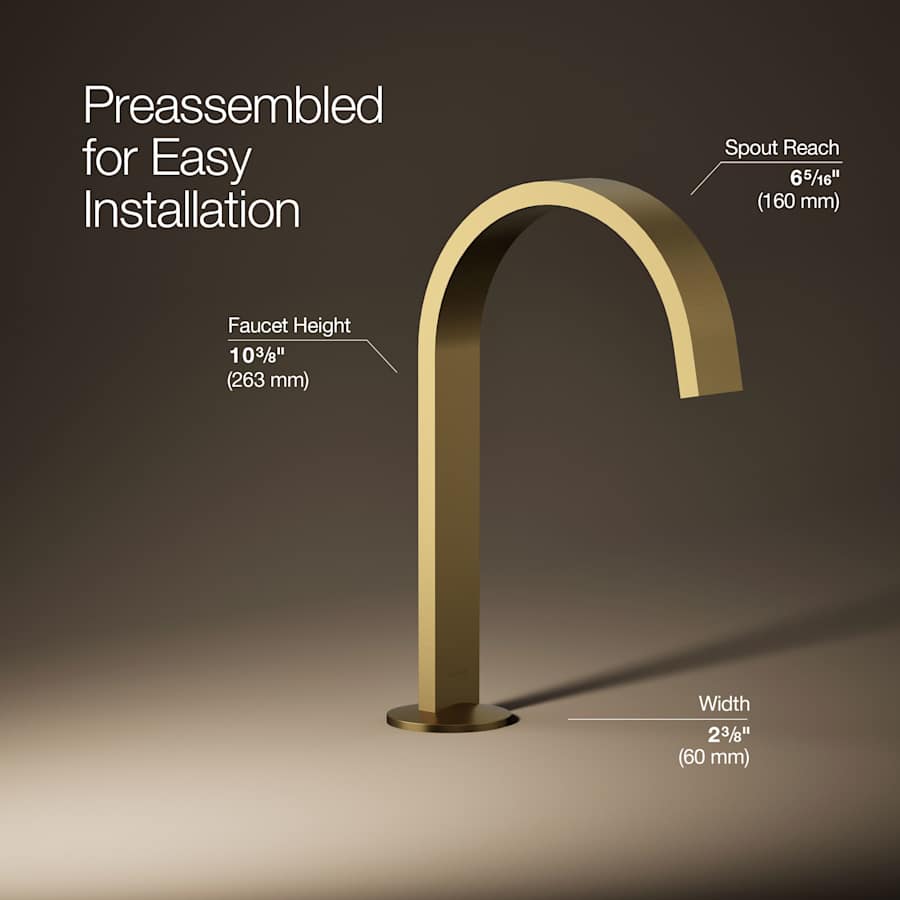 Kohler K-77968-BL Components 1.2 GPM Widespread Bathroom Faucet