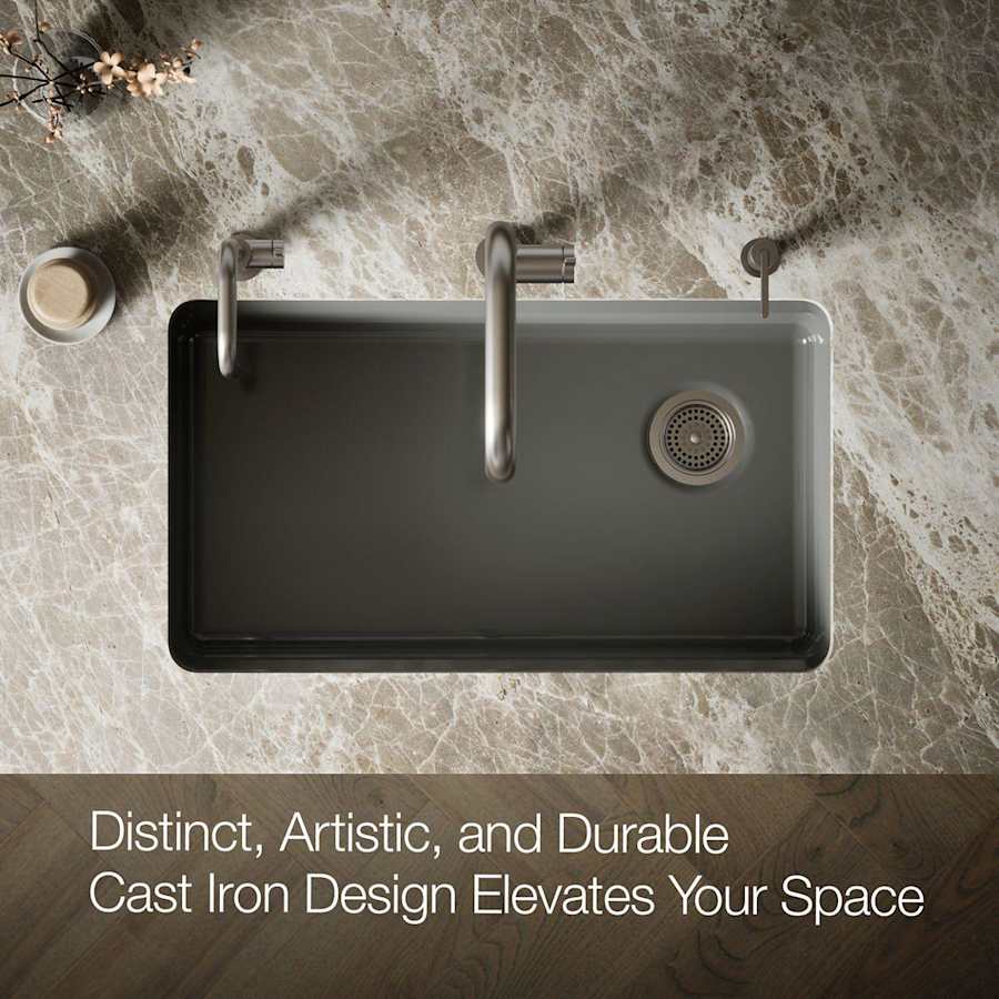 文房具 朱泥 魚紋 筆洗 匙 台付(LC981) Kohler K-8689-5U-96 Riverby 33