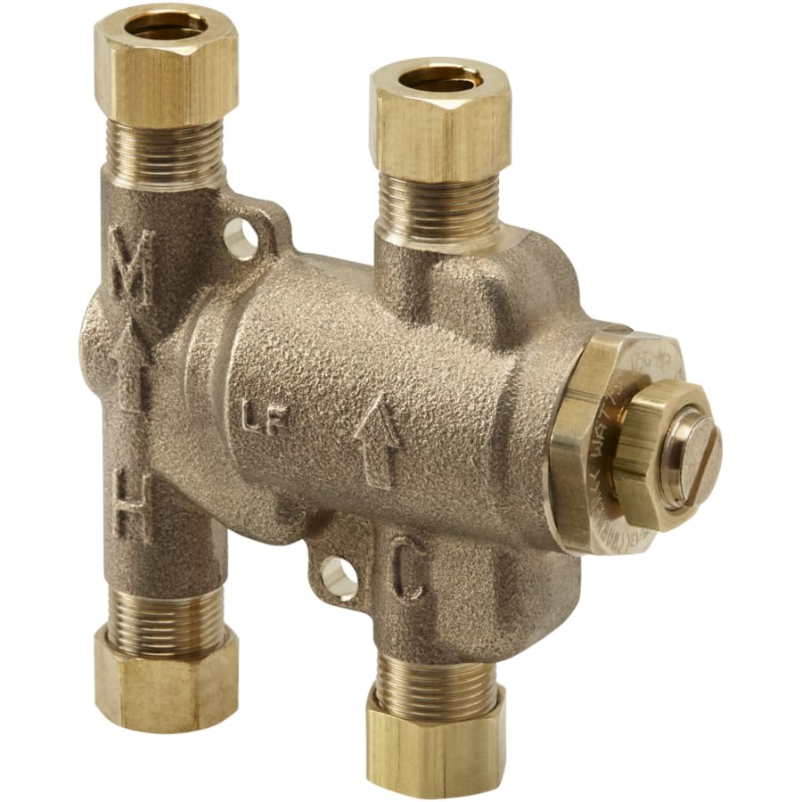 KOHLER 3/8 in. Brass Under-Counter Thermostatic Mixing Valve
