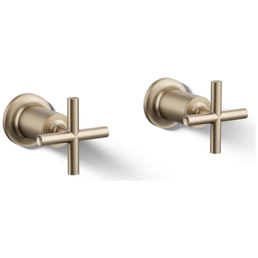 Kohler Purist Deck or Wall Mounted Cross Handles for Tub Faucet Brushed Bronze