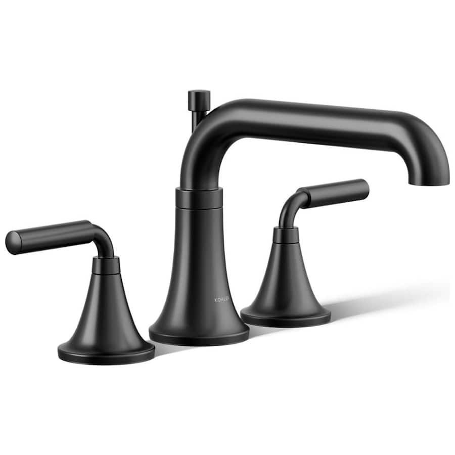 Kohler Tone Deck Mounted Roman Tub Filler with Built-In Diverter Matte Black