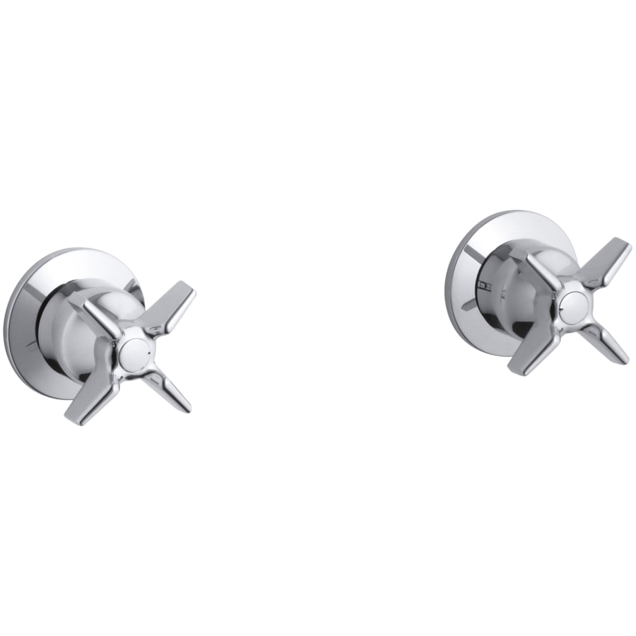 KOHLER Triton 2-Handle Valve Handle Trim Kit in Polished Chrome (Valve Not Included)