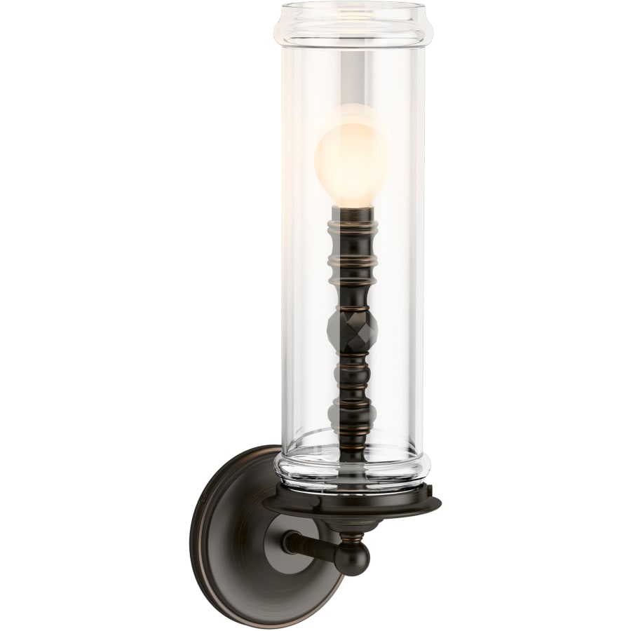 KOHLER Damask 1-Light Oil Rubbed Bronze Adjustable Pendant with Shade