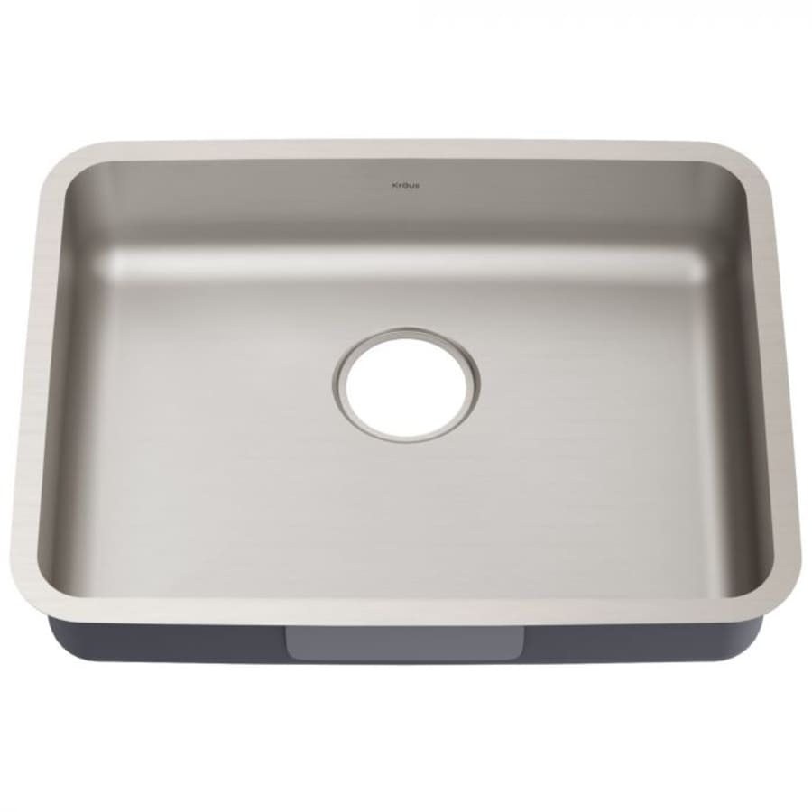 Kraus Dex 25" Undermount Single Basin 16 Gauge Stainless Steel Kitchen Sink Stainless Steel
